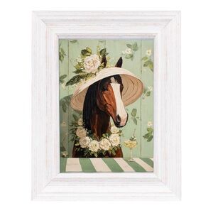 Derby Horse & Cocktail Framed Art
